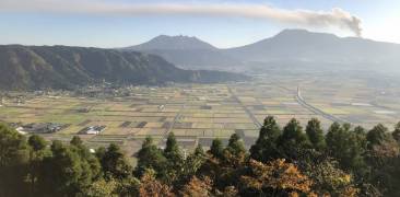 Aussicht vom Shiro-yama aus