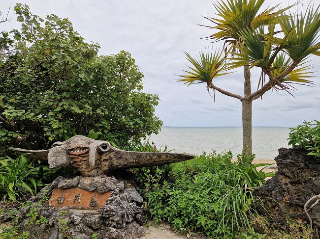 "Manta Point" mit Blick auf das tropische Meer.